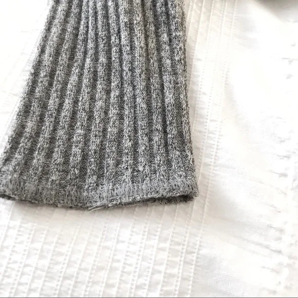 ARITZIA WILFRED FREE MARIE LIGHT GREY MOCK NECK LONG SLEEVE KNIT SWEATER DRESS - Picture 8 of 10